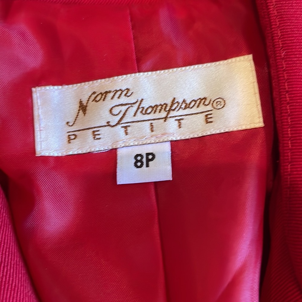 Vintage Norm Thompson Red Blazer Gem